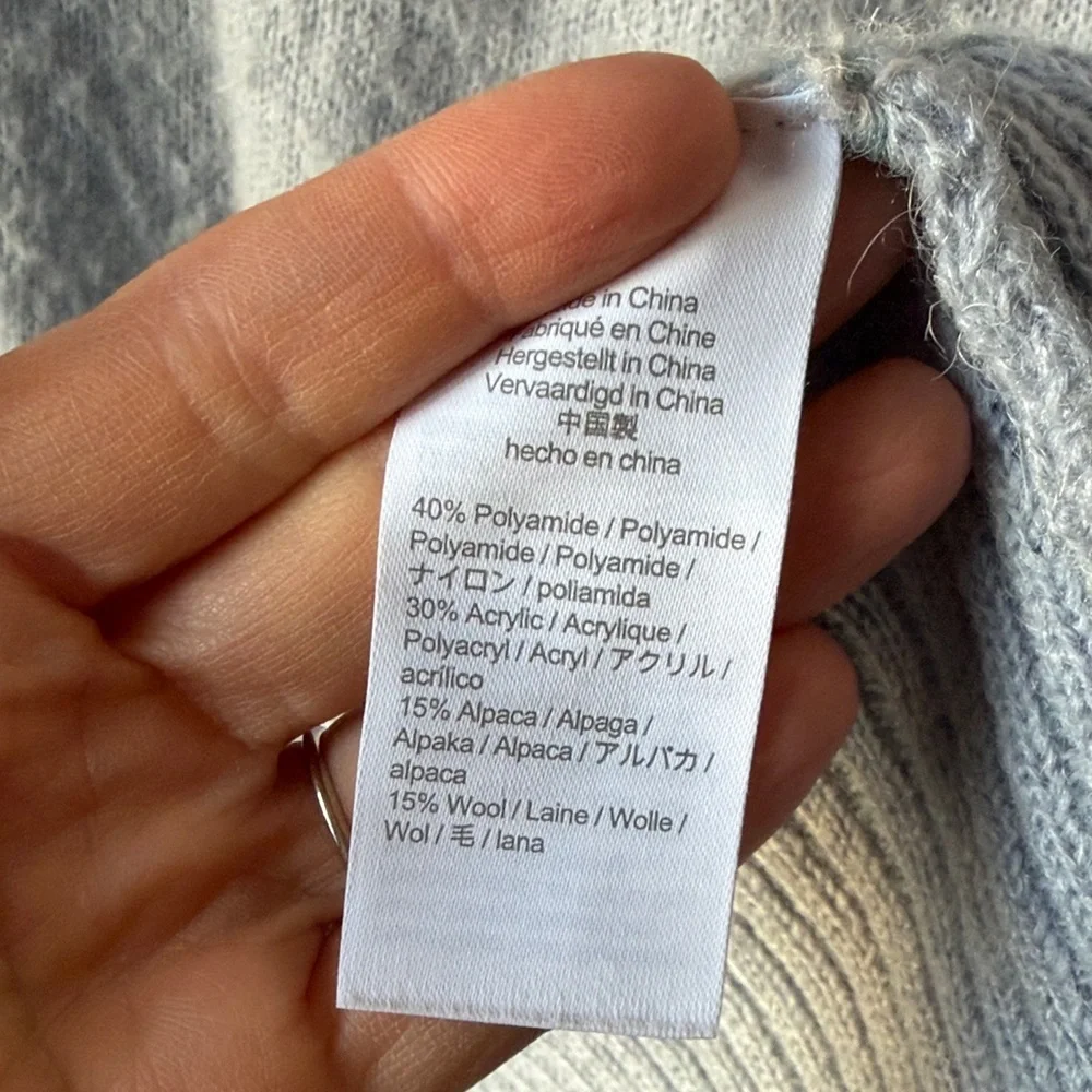 J CREW FAIR ISLE WOOL BLEND SWEATER